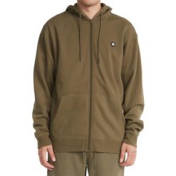 Bluza z kapturem DC Shoes Riot Zip Up, Mężczyźni. Zielone bluzy DC Shoes, m, bez wzorów, z bawełny, z kapturem. Za 390.00 zł.