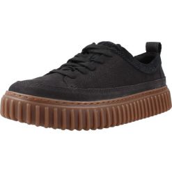 Buty CLARKS 26183470C Czarny. Czarne buty turystyczne Clarks, bez wzorów, z materiału, bez zapięcia, trekkingowe. Za 387.99 zł.