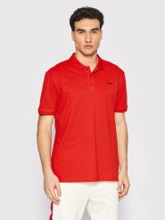 Hugo Polo Donos222 50466182 Czerwony Regular Fit. Czerwone koszulki polo Hugo, m, bez wzorów, z bawełny, bez kołnierzyka, bez ramiączek. Za 379.99 zł.