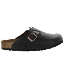 Klapki unisex Birkenstock Boston BS S. Czarne klapki Birkenstock, z materiału. Za 519.00 zł.