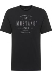 Męski T-Shirt Mustang Style Alex Black 1018004 4142. Czarne t-shirty Mustang, m, bez wzorów, bez kołnierzyka, bez ramiączek. Za 79.99 zł.