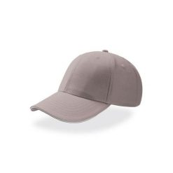 6panelowa Czapka Baseballowa Sport Sandwich. Czarne czapki z daszkiem ATLANTIS, bez wzorów, z bawełny. Za 46.99 zł.