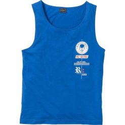 Koszulka bez rękawów Slim Fit bonprix lazurowy. Bezrękawniki bonprix. Za 29.99 zł.