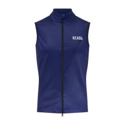 Męski Gilet Kolarski – Granatowy. Niebieskie odzież kompresyjna KEADA SPORTS, l, z aplikacjami, rowerowe. Za 332.00 zł.