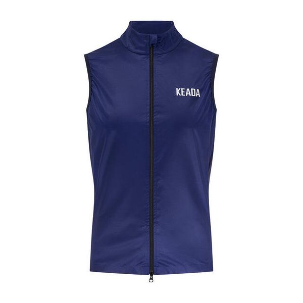 Męski Gilet Kolarski – Granatowy. Niebieskie odzież kompresyjna KEADA SPORTS, l, z aplikacjami, rowerowe. Za 332.00 zł.