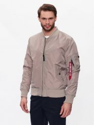 Alpha Industries Kurtka bomber MA-1 191103 Beżowy Regular Fit. Brązowe kurtki Alpha Industries, m, bez wzorów, z syntetyku, bez kaptura. Za 419.99 zł.