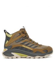 Merrell Trekkingi Moab Speed 2 Mid GORE-TEX J038339 Brązowy. Brązowe trekkingi Merrell, bez wzorów, z gore-texu, bez zapięcia. Za 849.99 zł.