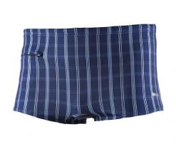 Bokserki pływackie Beco granatowe w pasy. Białe bokserki 47 Brand, m, bez wzorów, z elastanu. Za 219.99 zł.