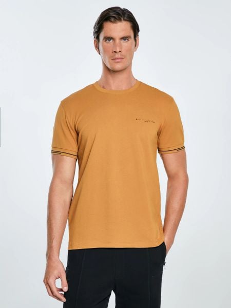 Koszulka męska bawełniana z logo BIG STAR brązowa Wlader 803. Brązowe t-shirty BIG STAR, l, bez wzorów, z bawełny, bez kołnierzyka, bez ramiączek. W wyprzedaży za 79.99 zł.