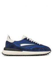 D.A.T.E. Sneakersy Athleta M421-AT-NY Granatowy. Niebieskie buty sportowe casual D.A.T.E., bez wzorów, ze skóry, bez zapięcia. Za 489.99 zł.