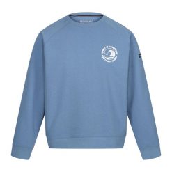 Bluza Męska Z Motywem Fali Dekolt W Szpic Nithsdale. Niebieskie bluzy Regatta, m, bez wzorów, bez kaptura. Za 80.99 zł.