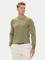 BOSS Sweter Botto-L 50476364 Zielony Regular Fit. Zielone swetry rozpinane Boss, l, bez wzorów, z wełny, bez kołnierzyka, bez ramiączek. Za 599.99 zł.