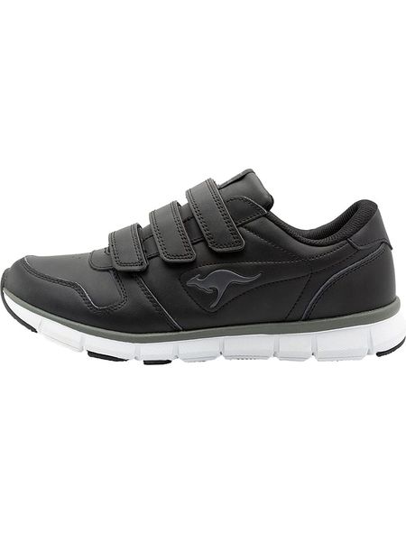 Kangaroos Sneakersy "K-BlueRun 700 V B" w kolorze czarnym rozmiar: 43. Czarne buty sportowe casual Kangaroos, bez wzorów, z materiału, z okrągłym noskiem, bez zapięcia. Za 114.95 zł.