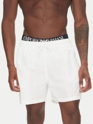Emporio Armani Szorty kąpielowe EM000686 AF12329 U0002 Biały Regular Fit. Białe kąpielówki Emporio Armani, l, bez wzorów, z syntetyku. Za 339.99 zł.