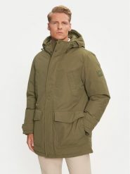 Tommy Hilfiger Kurtka puchowa Rockie MW0MW36595 Khaki Regular Fit. Brązowe kurtki Tommy Hilfiger, m, bez wzorów, z puchu, bez kaptura. Za 1,458.99 zł.