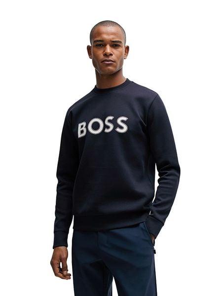 Hugo Boss Fashion Bluza w kolorze granatowym rozmiar: S. Niebieskie bluzy Hugo Boss Fashion, s, bez wzorów, bez kaptura. Za 361.45 zł.