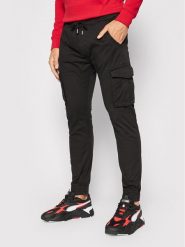 Alpha Industries Joggery Twill 116202 Czarny Regular Fit. Czarne joggery i bojówki Alpha Industries, m, bez wzorów, z bawełny. Za 319.99 zł.