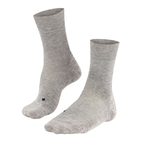 Skarpetki Falke GO2. Szare skarpety Falke, bez wzorów, z bawełny. Za 144.00 zł.