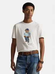 Polo Ralph Lauren T-Shirt 710B14615001 Biały Regular Fit. Białe koszulki polo Polo Ralph Lauren, l, bez wzorów, z bawełny, bez kołnierzyka, bez ramiączek. Za 728.99 zł.