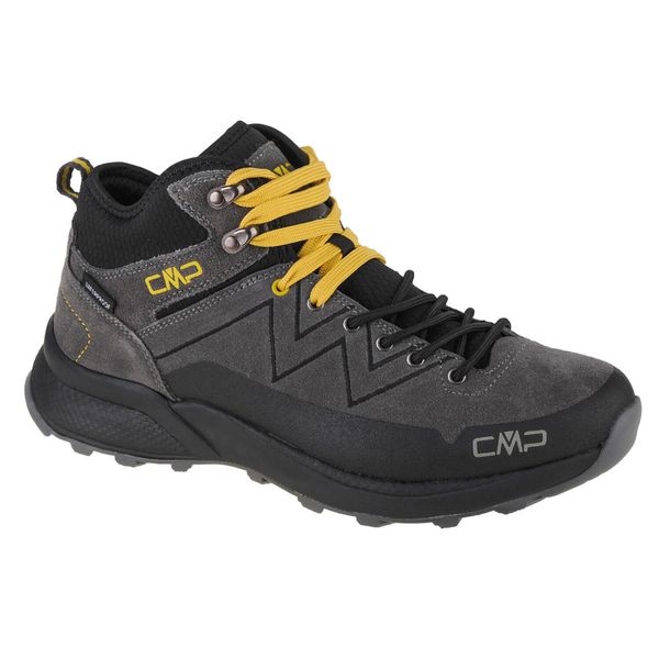 Buty trekkingowe męskie, CMP Kaleepso Mid Hiking. Szare buty turystyczne CMP, bez wzorów, z materiału, bez zapięcia, trekkingowe. Za 299.00 zł.