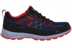 Buty trekkingowe męskie Regatta Samaris Lite Low II wodoodporne. Brązowe trekkingi Regatta, bez wzorów, z gumy, bez zapięcia. Za 209.49 zł.