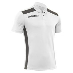 Polo Macron Folk. Białe koszulki polo Macron, m, bez wzorów, bez kołnierzyka, bez ramiączek, na fitness i siłownię. Za 177.00 zł.