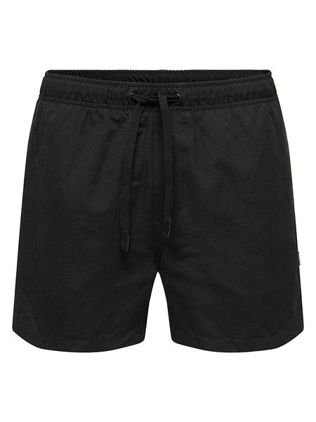 ONLY & SONS Szorty kąpielowe "Onsbasile" w kolorze czarnym rozmiar: S. Czarne kąpielówki Only & Sons, s, bez wzorów. Za 61.17 zł.