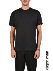Xagon Man T-Shirt | A20082J30064 | Mężczyzna | Czarny. Czarne t-shirty Xagon, l, bez wzorów, z bawełny, bez kołnierzyka, bez ramiączek. W wyprzedaży za 139.00 zł.