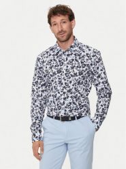 Boss Koszula H-Hank-Kent-C1-214 50512851 Niebieski Slim Fit. Niebieskie koszule Boss, m, bez wzorów, z bawełny, bez kołnierzyka, bez ramiączek. Za 709.99 zł.