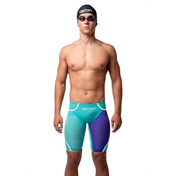 Akron Venom Hero Mens Jammers - Tiffany / Violet - Rozmiar 20. Niebieskie odzież kąpielowa AKRON, m, bez wzorów, sportowe. Za 5,306.05 zł.