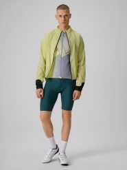 4F Spodenki kolarskie z żelową wkładką męskie - zielone XL. Zielone spodenki rowerowe 4F, m, bez wzorów, z dzianiny, rowerowe. Za 249.99 zł.