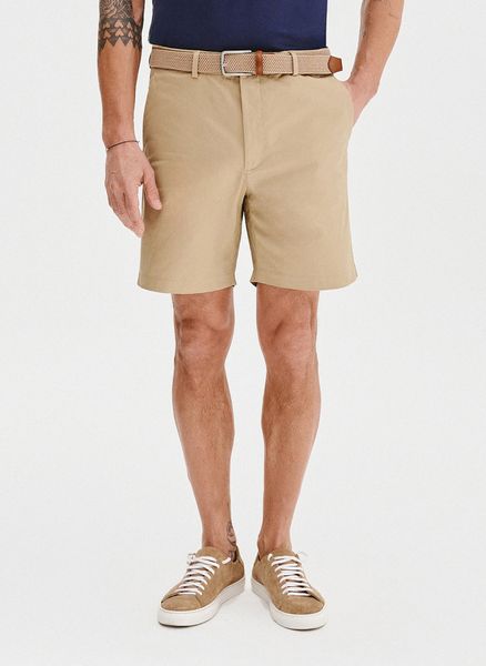 PAKO LORENTE - Beżowe szorty męskie z bawełną. Brązowe szorty Pako Lorente, m, bez wzorów, z bawełny. Za 99.99 zł.