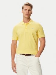 Beverly Hills Polo Club Polo P-SS26M-P42560_BBU Żółty Regular Fit. Żółte koszulki polo Beverly Hills Polo Club, m, bez wzorów, z bawełny, bez kołnierzyka, bez ramiączek. Za 209.99 zł.
