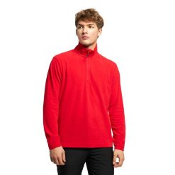 Bluza męska CMP 3G28037N. Czerwone bluzy CMP, na zimę, m, bez wzorów, bez kaptura. Za 119.99 zł.