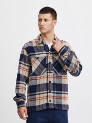 Blend Koszula 20715931 Granatowy Regular Fit. Niebieskie koszule Blend, m, bez wzorów, z syntetyku, bez kołnierzyka, bez ramiączek. Za 269.99 zł.