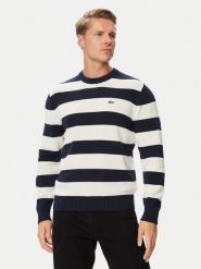 Lacoste Sweter AH0608 Granatowy Regular Fit. Niebieskie swetry rozpinane LACOSTE, m, bez wzorów, z bawełny, bez kołnierzyka, bez ramiączek. Za 664.99 zł.