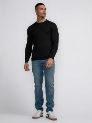 Petrol Industries Sweter w kolorze czarnym rozmiar: M. Czarne swetry nierozpinane Petrol Industries, m, bez wzorów, bez kołnierzyka, bez ramiączek. Za 138.87 zł.