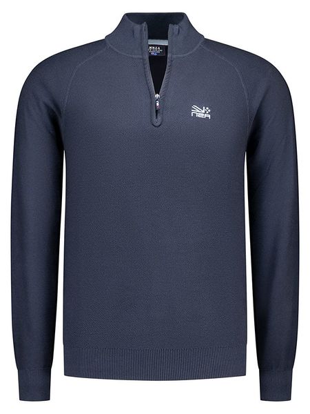 NEW ZEALAND AUCKLAND Sweter w kolorze granatowym rozmiar: L. Niebieskie swetry nierozpinane New Zealand Auckland, l, bez wzorów, z bawełny, bez kołnierzyka, bez ramiączek. Za 174.84 zł.