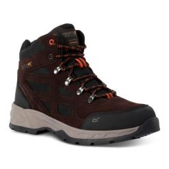 Buty trekkingowe męskie Vendeavour Suede. Brązowe buty trekkingowe Regatta, bez wzorów, bez zapięcia. Za 271.99 zł.