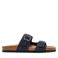 Klapki Geox. Niebieskie klapki Geox. Za 269.99 zł.