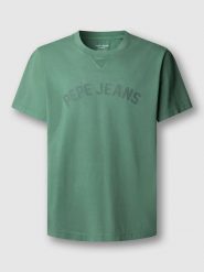 Pepe Jeans Koszulka "Gio" w kolorze zielonym rozmiar: XL. Zielone bezrękawniki Pepe Jeans, xl, bez wzorów, z bawełny, bez kołnierzyka, bez ramiączek. Za 86.99 zł.