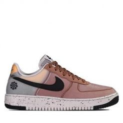 Buty do chodzenia męskie Nike Air Force 1. Brązowe buty sportowe casual Nike, bez wzorów, z materiału, bez zapięcia, nike air force. Za 924.00 zł.