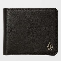 Portfel Volcom Slime Stone czarny. Czarne portfele Volcom, bez wzorów. Za 177.62 zł.