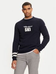 Rossignol Sweter RLMMO11 Granatowy Regular Fit. Niebieskie swetry rozpinane Rossignol, l, bez wzorów, z wełny, bez kołnierzyka, bez ramiączek. Za 589.99 zł.