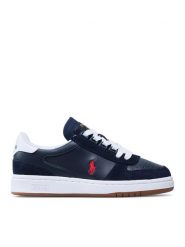 Polo Ralph Lauren Sneakersy Polo Crt Pp 809834463003 Granatowy. Niebieskie buty sportowe casual Polo Ralph Lauren, bez wzorów, ze skóry, bez zapięcia. Za 509.99 zł.