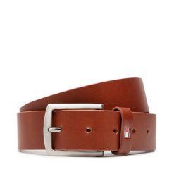 Pasek Tommy Hilfiger. Brązowe paski Tommy Hilfiger, bez wzorów. Za 119.99 zł.