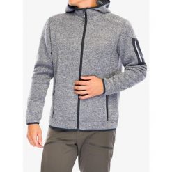 Kurtka polarowa męska CMP Borgis Fix Hood Jacket. Szare kurtki CMP, m, bez wzorów, z polaru, bez kaptura. Za 272.99 zł.