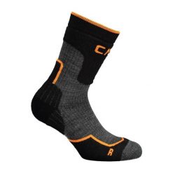 Skarpety trekkingowe CMP WOOL MID. Czarne skarpety CMP, bez wzorów, z wełny. W wyprzedaży za 49.99 zł.