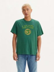 Levi's Koszulka w kolorze zielonym rozmiar: XL. Zielone bezrękawniki Levi's®, s, bez wzorów, z bawełny, bez kołnierzyka, bez ramiączek. Za 106.13 zł.