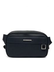 Armani Exchange Nerka XM002037 AF19931 UB100 Granatowy. Niebieskie saszetki i nerki Armani Exchange, bez wzorów, ze skóry. Za 459.99 zł.